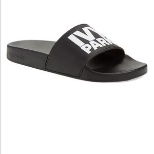 Black IVY PARK slides